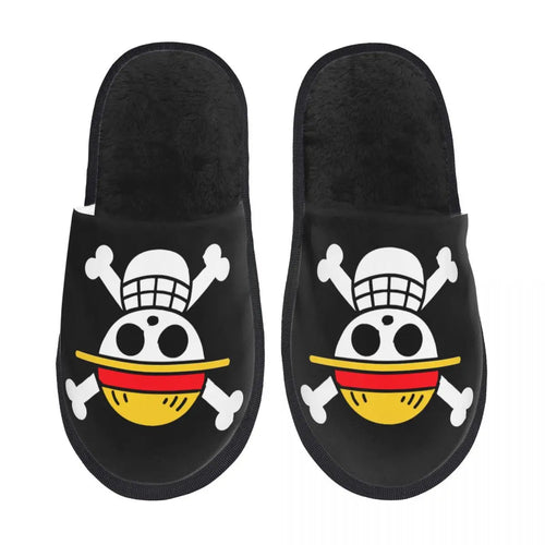 Pantofole monopezzo - Modello Jolly Roger Mugiwara (nere)