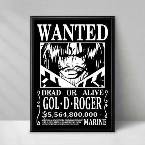 Poster One Piece Wanted - Gol D. Roger (Le Roi des Pirates)