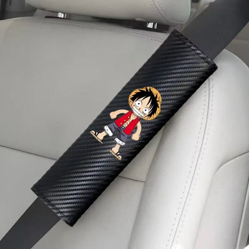 Protezioni per cintura One Piece - Design Monkey D. Luffy (pelle PU)