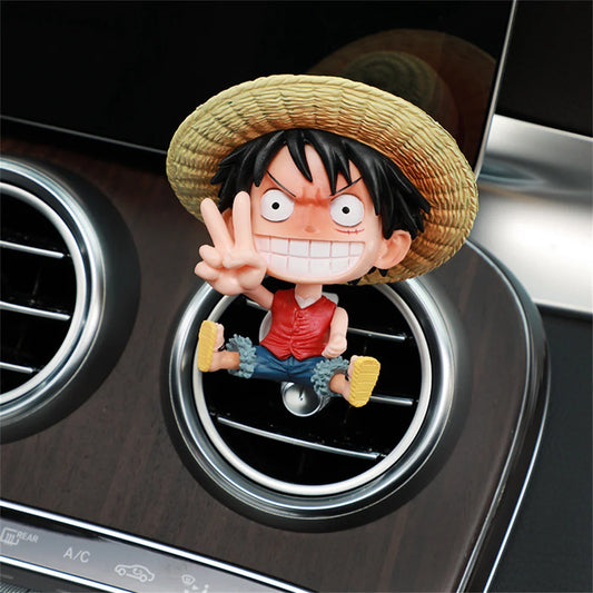 Accessorio per auto One Piece - Figurina di Rufy per bocchetta di ventilazione