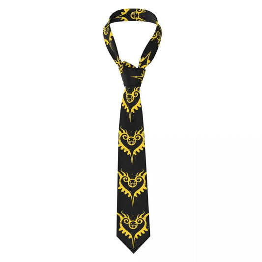 Cravatta One Piece – Motivo pirata giallo