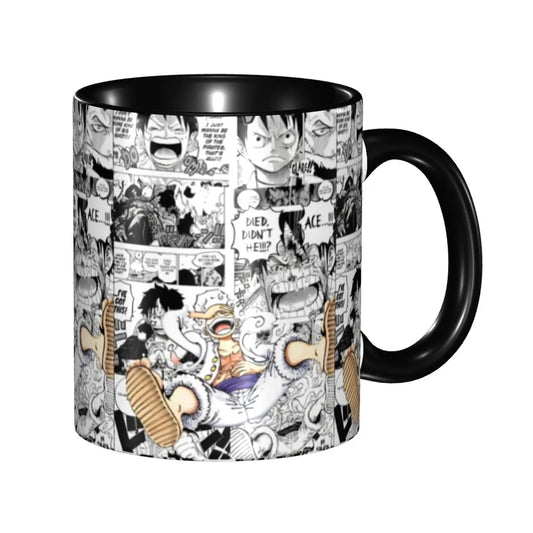 Mug One Piece - Collage Planches Manga Noir & Blanc