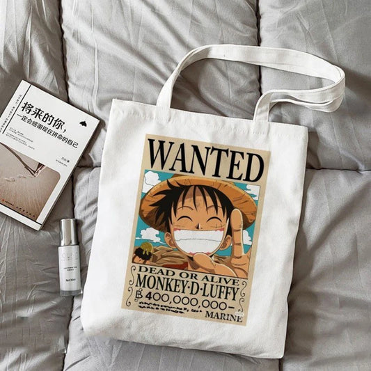 Borsa tote One Piece – Poster ricercato Luffy