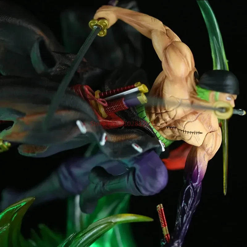 Figurine One Piece - Roronoa Zoro Ashura (Effet de Tranchant Vert)
