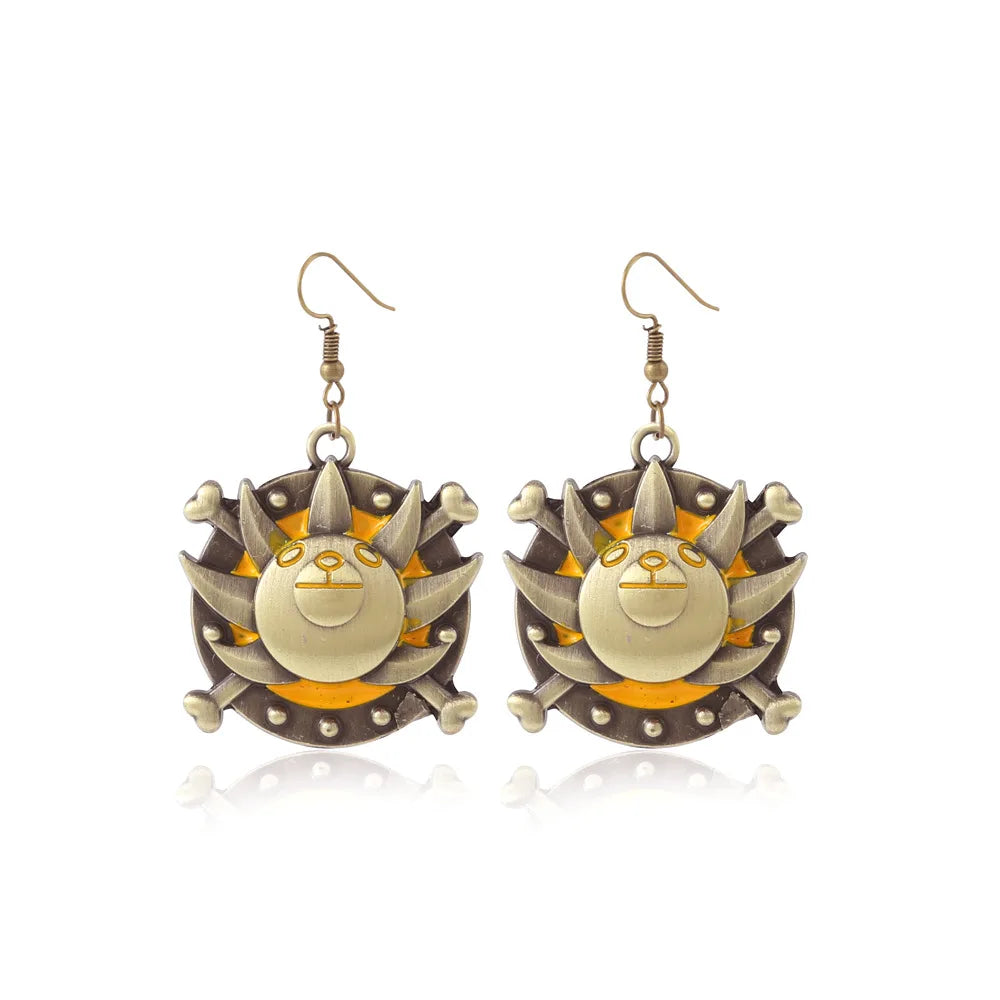 Orecchini One Piece - Thousand Sunny Emblem Gold