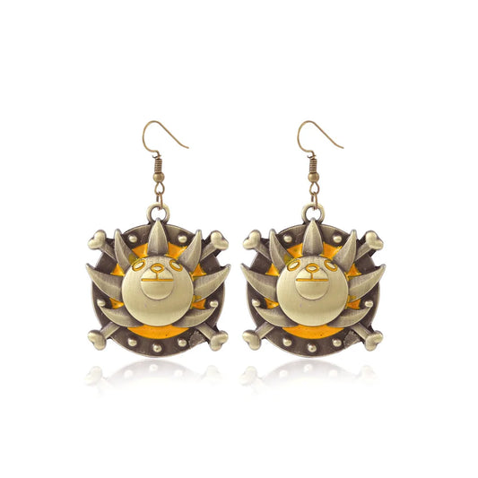 Pendientes de One Piece - Emblema Thousand Sunny Dorado