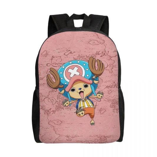 Sac à dos Tony Tony Chopper One Piece – Fond Rose Texturé