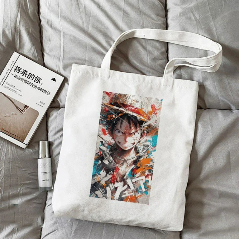 Borsa tote One Piece – Ritratto intenso di Luffy