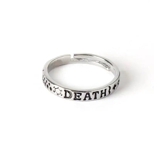 Anello One Piece - Iscrizione di Trafalgar Law sulla morte