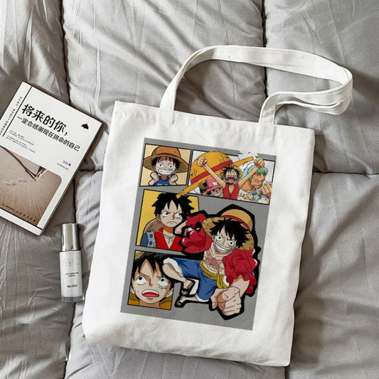Bolsa de mano de One Piece: collage de personajes chibi