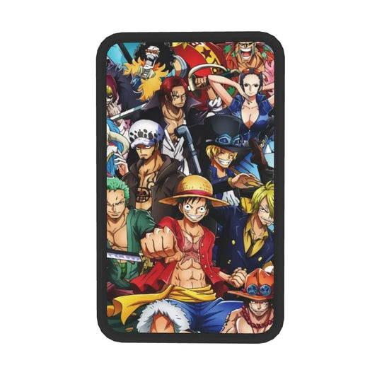 Funda para reposabrazos de One Piece: collage de retratos de tripulación en alta definición