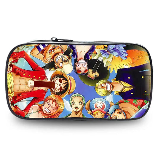Estuche de One Piece: Ilustración épica de la tripulación reunida