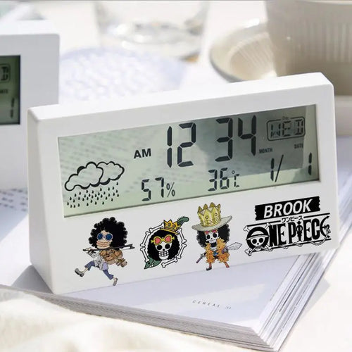 Reloj despertador digital de One Piece - Brook &amp; Crew (blanco)