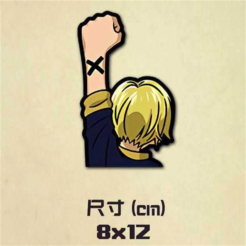 Adesivo One Piece - Mano di Sanji con sigaretta (8x12cm)