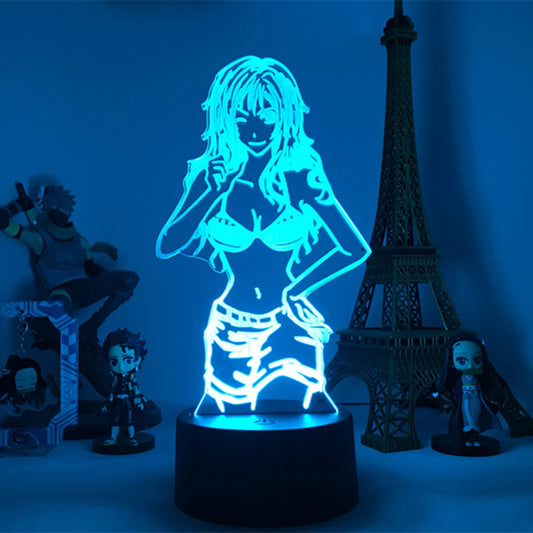 Lámpara de noche LED de One Piece - Nami la Navegante (Azul)