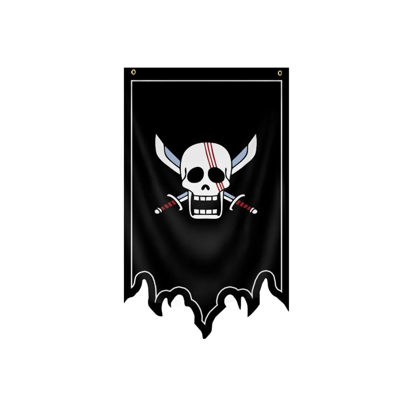 Bandiera di One Piece - Jolly Roger Pirati dai capelli rossi (Shanks)