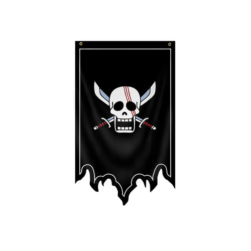 Bandiera di One Piece - Jolly Roger Pirati dai capelli rossi (Shanks)