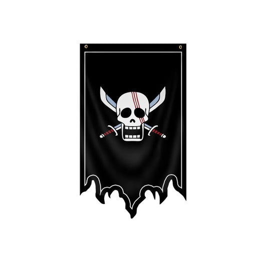 Bandera de One Piece - Piratas del Pelo Rojo Jolly Roger (Shanks)