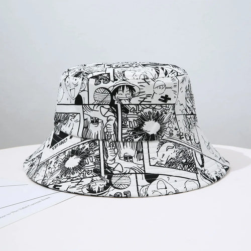 Cappello da pescatore One Piece – Manga in bianco e nero