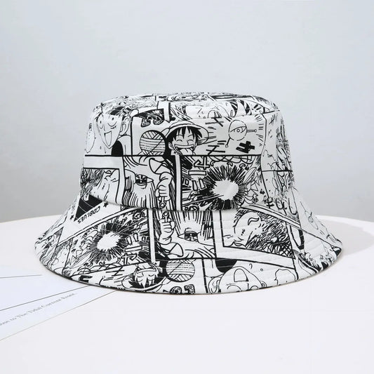 Cappello da pescatore One Piece – Manga in bianco e nero