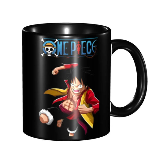 Taza de One Piece - Hat Pass Shanks y Luffy