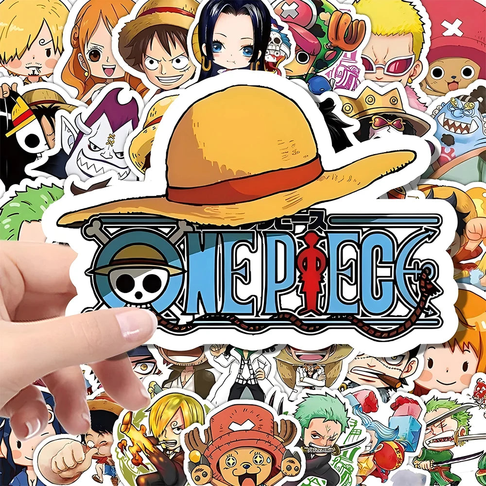 Pack de Stickers One Piece - Designs Kawaii et Chibi (Personnages Variés)