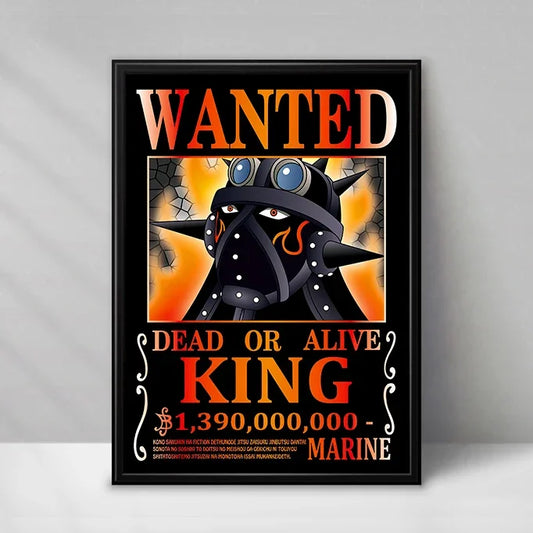 Poster One Piece Wanted - King (L'Incendie)