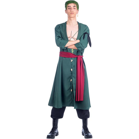 Disfraz de One Piece - Traje para adulto de Roronoa Zoro (estilo Wano Kuni)