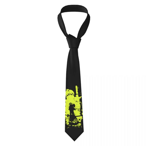 Corbata de One Piece – Silueta de Luffy Amarilla
