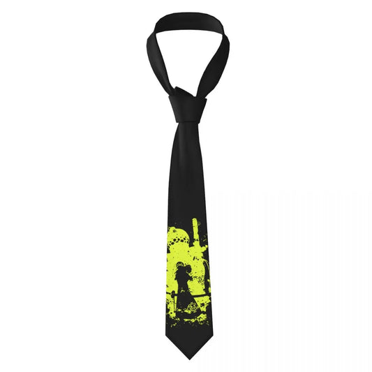 Corbata de One Piece – Silueta de Luffy Amarilla