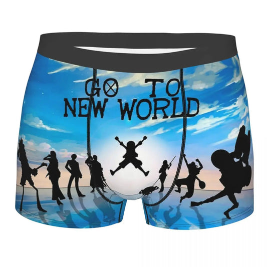 Boxer One Piece - Scena "Go To New World" (blu)