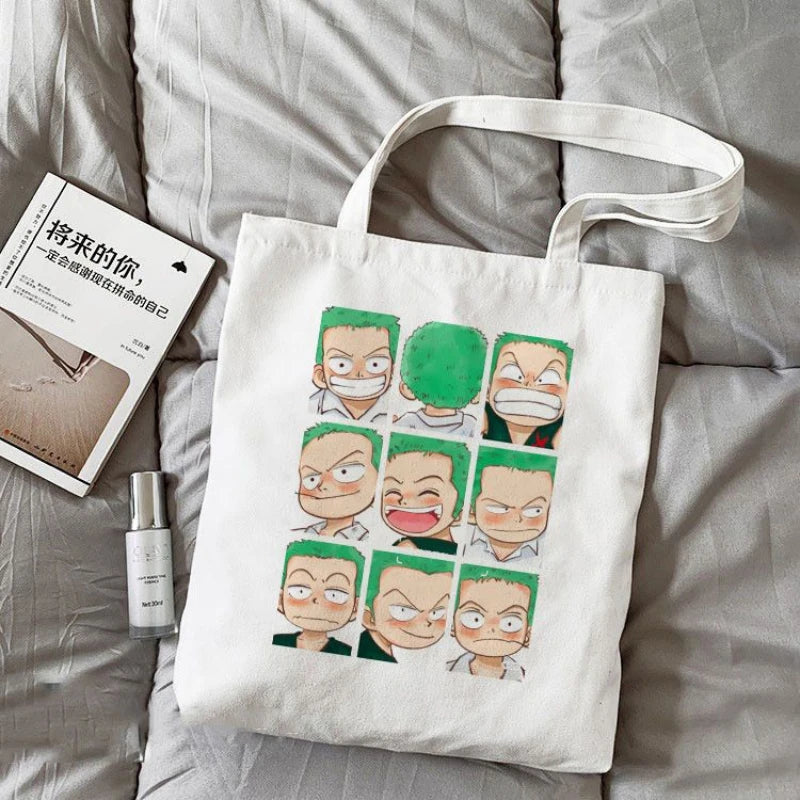 Bolsa de mano de One Piece: Caras y expresiones de Zoro