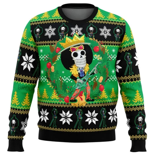 Maglione One Piece - Tony Tony Chopper &amp; Sapins Design (Verde)