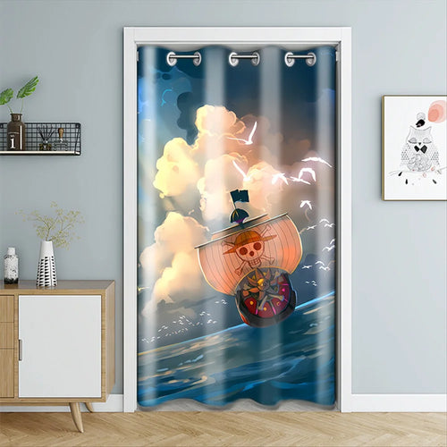 Tenda per porta in un unico pezzo - Thousand Sunny Ship on the Ocean
