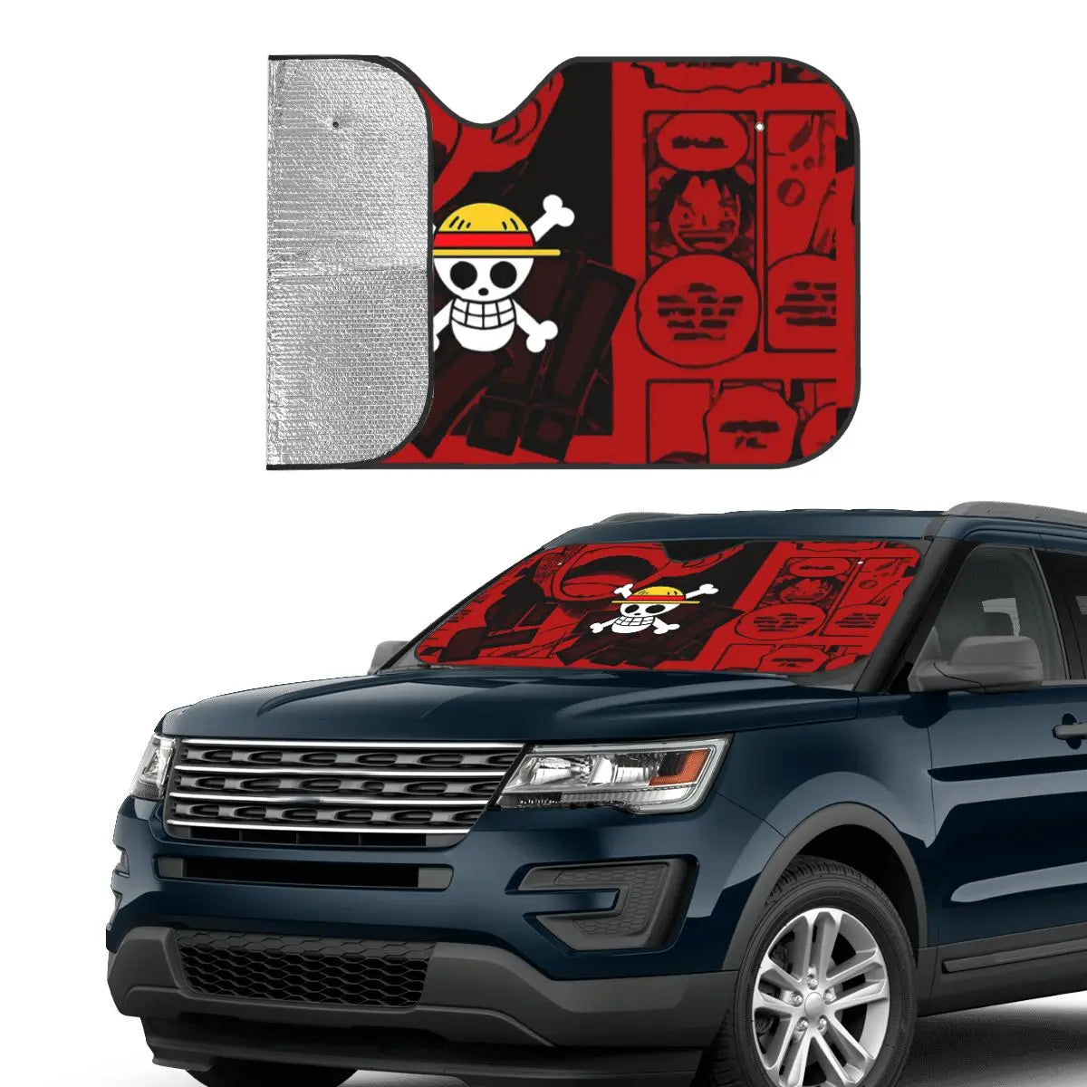 Visera frontal de One Piece - Tripulación del Sombrero de Paja en el Océano (XXL)