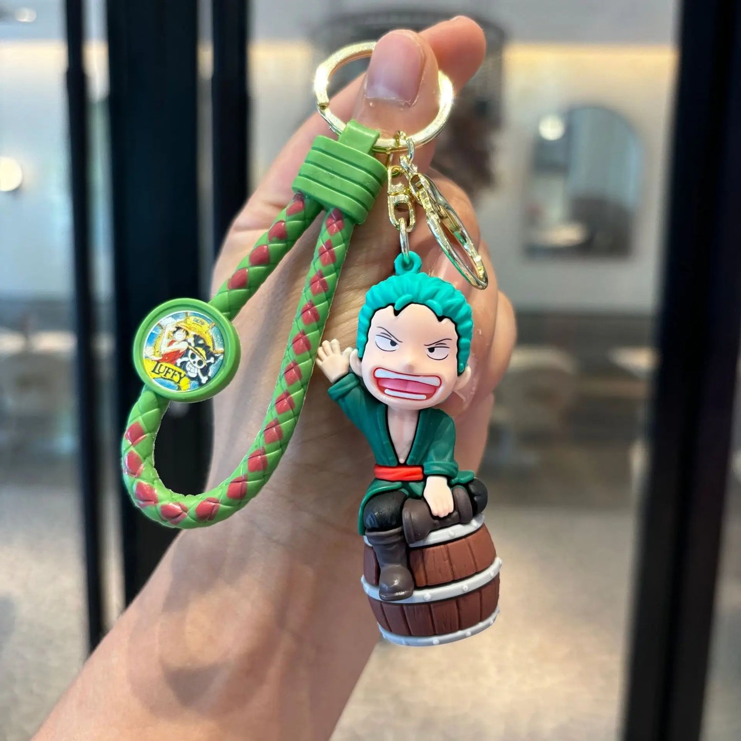 Portachiavi con statuetta di One Piece – Versione fumetto di Zoro