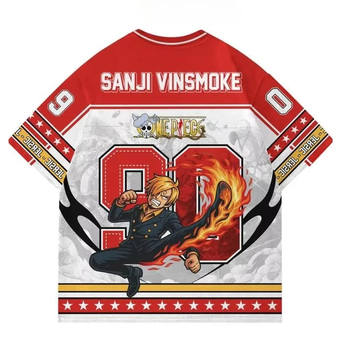 Maglia One Piece Sanji Vinsmoke - Design "Devil Leg"