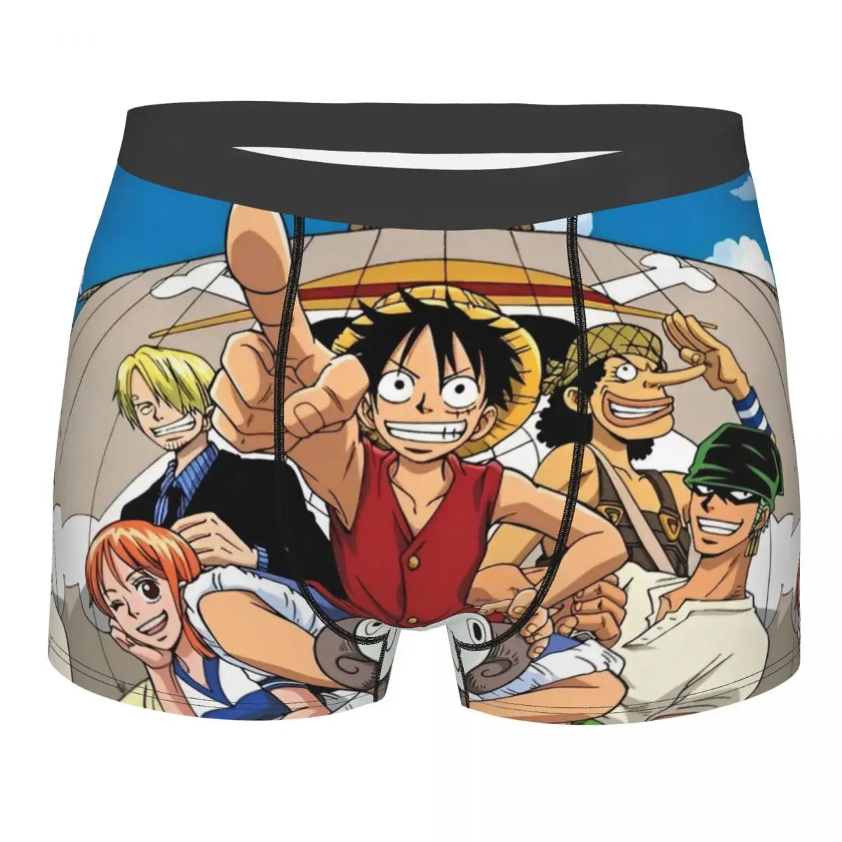 Calzoncillos bóxer de One Piece - Luffy y su tripulación estilo Wano