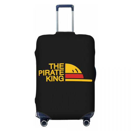 Housse de Valise One Piece - Badge "THE PIRATE KING" Or & Noir