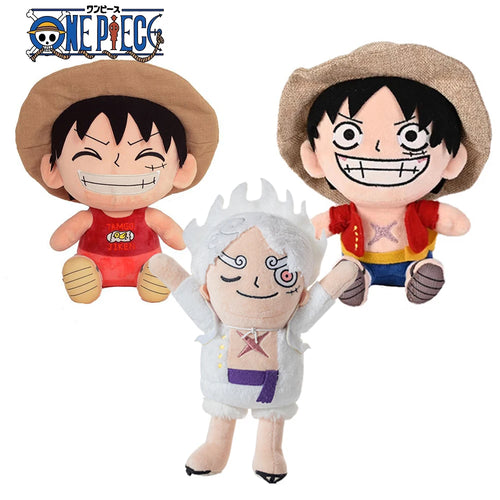 Lote de peluches de One Piece: Luffy Gear 5 y Monkey D. Luffy Chibi