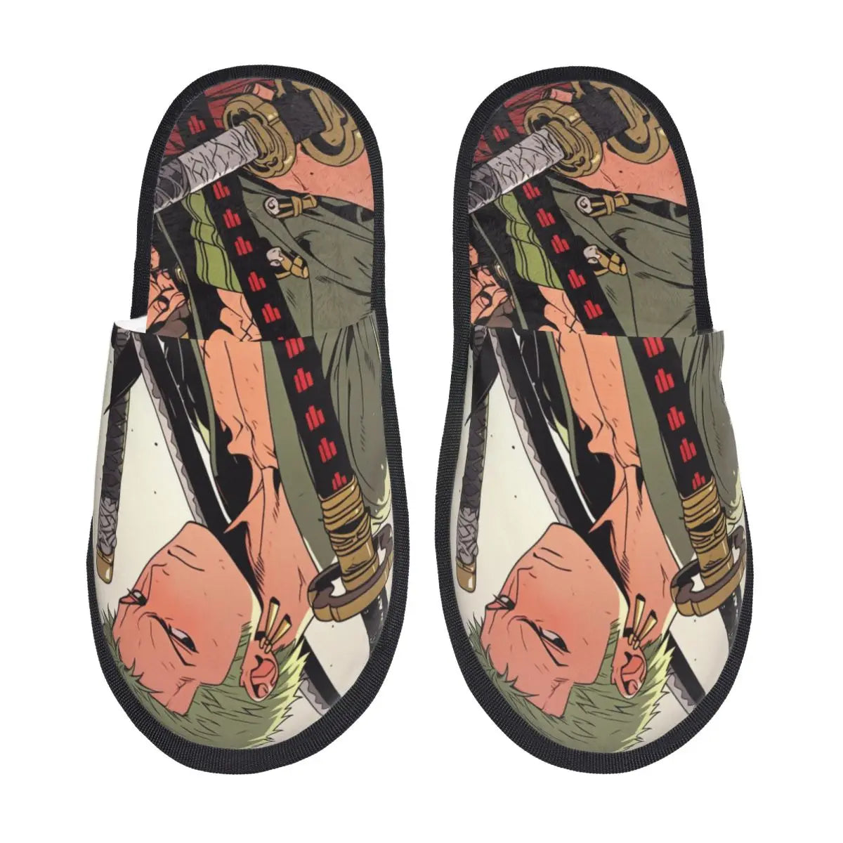 Chaussons One Piece - Design Luffy & Zoro Combat (Action)
