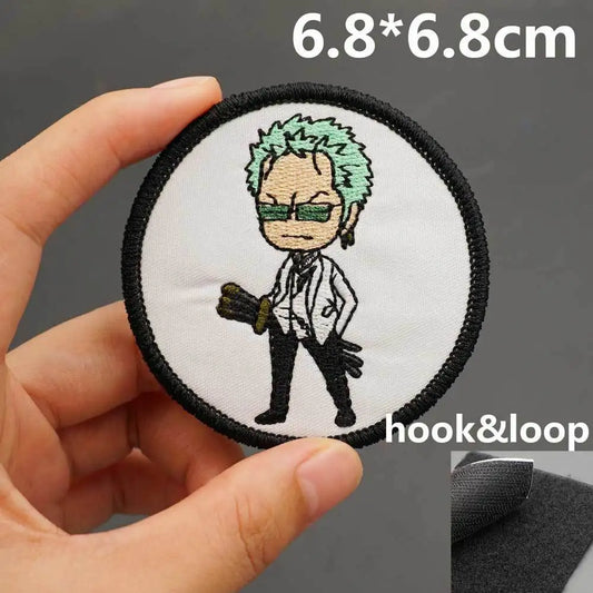 Toppa One Piece - Firma di Roronoa Zoro (Cerchio Nero)