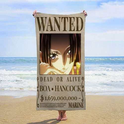 Toalla de playa de One Piece - Se busca Boa Hancock (Emperatriz Pirata)
