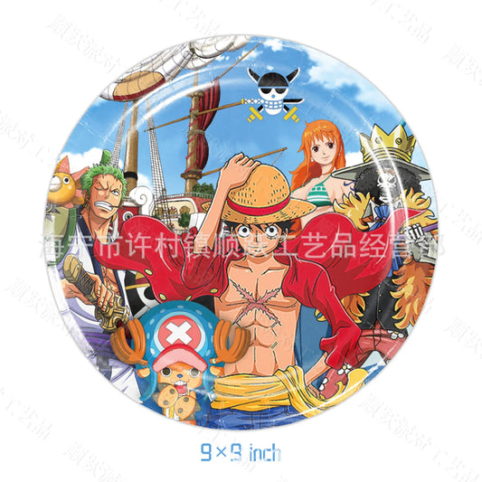 Placa de colección de One Piece - Diseño especial del Nuevo Mundo