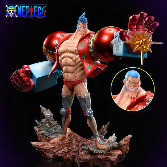 Estatua de One Piece - Franky Shogun "Pirata de Hierro" (Figura de acción de 28,5 cm)