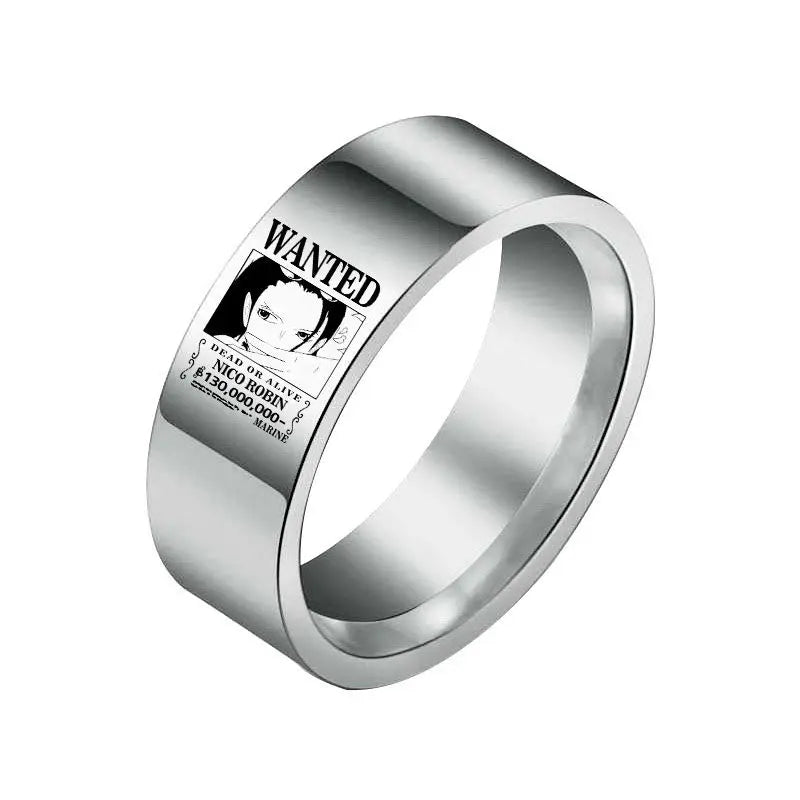 Anello One Piece - Ricercato Nico Robin