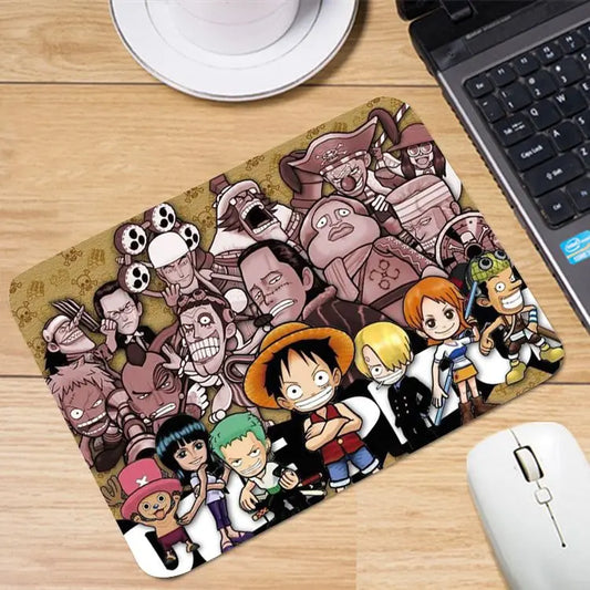 Tappetino per mouse One Piece - Silhouette dell'equipaggio e logo ufficiale