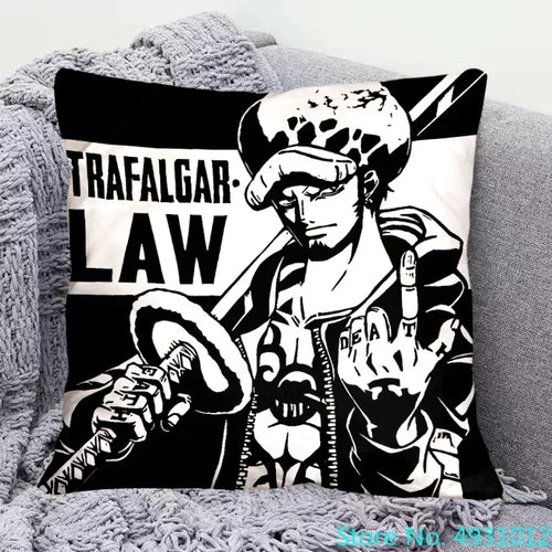 Funda de cojín de One Piece - Trafalgar Law (Cirujano de la Muerte)