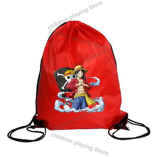 Bolsa con cordón de One Piece – Monkey D. Luffy Action Red