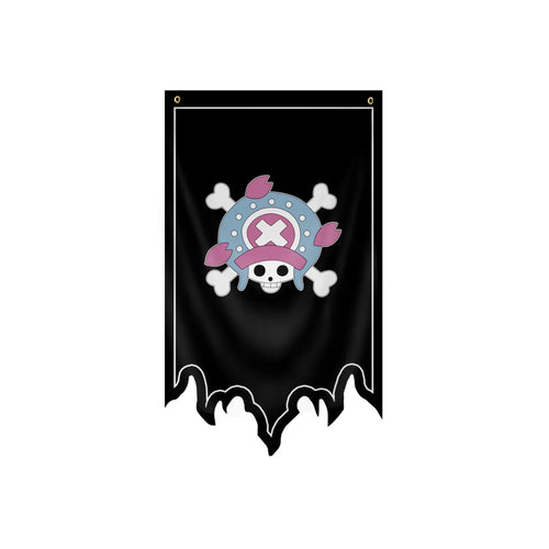 Bandiera di One Piece - Jolly Roger Tony Tony Chopper (Fiori di ciliegio)